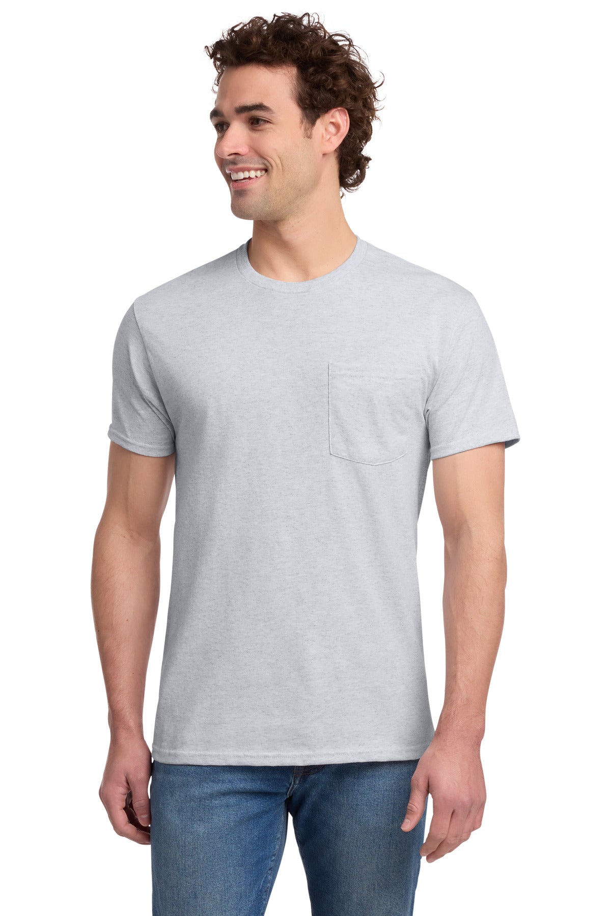 Jerzees® - Dri-Power® 50/50 Cotton/Poly Pocket T-Shirt. 29MP