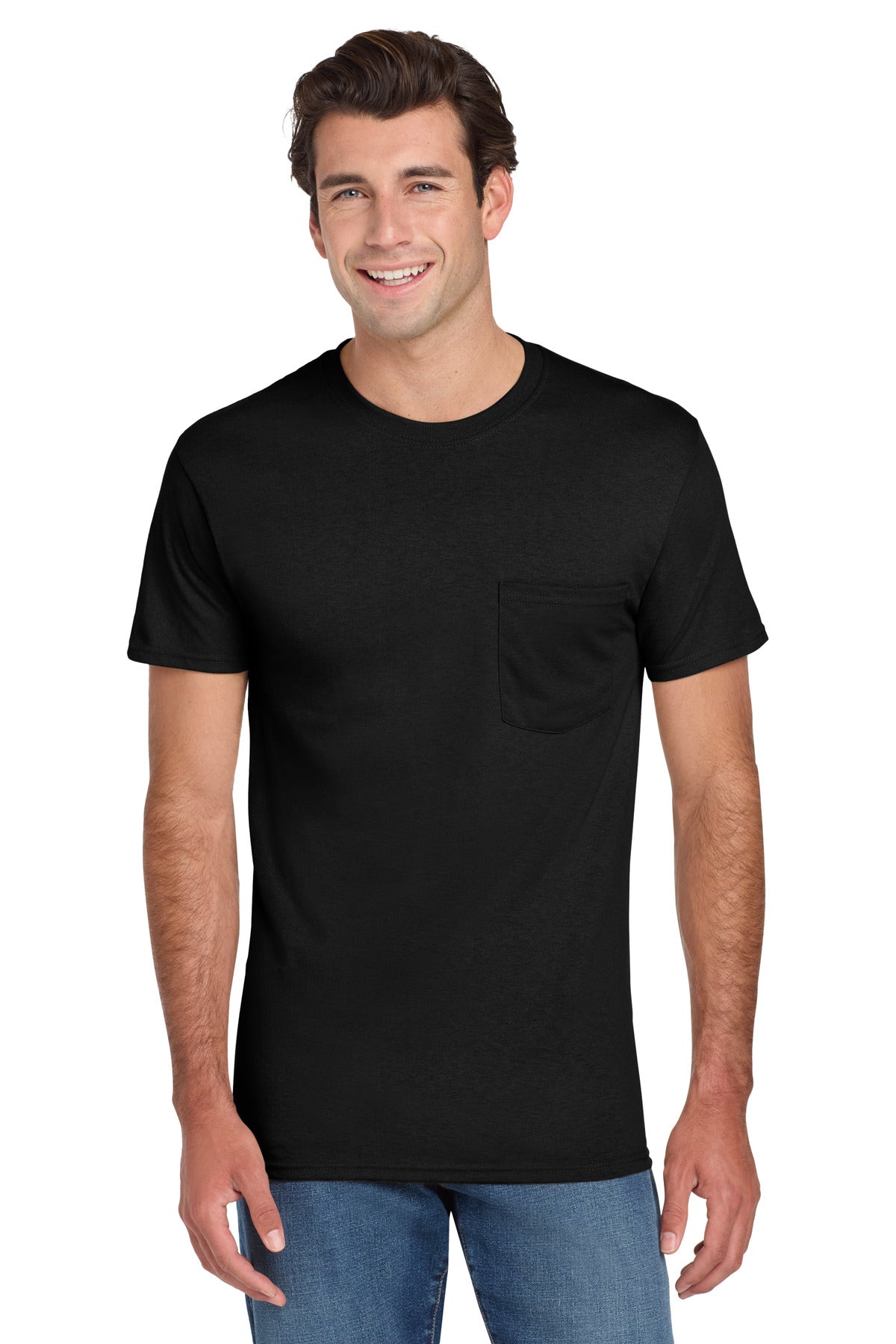 Jerzees® - Dri-Power® 50/50 Cotton/Poly Pocket T-Shirt. 29MP