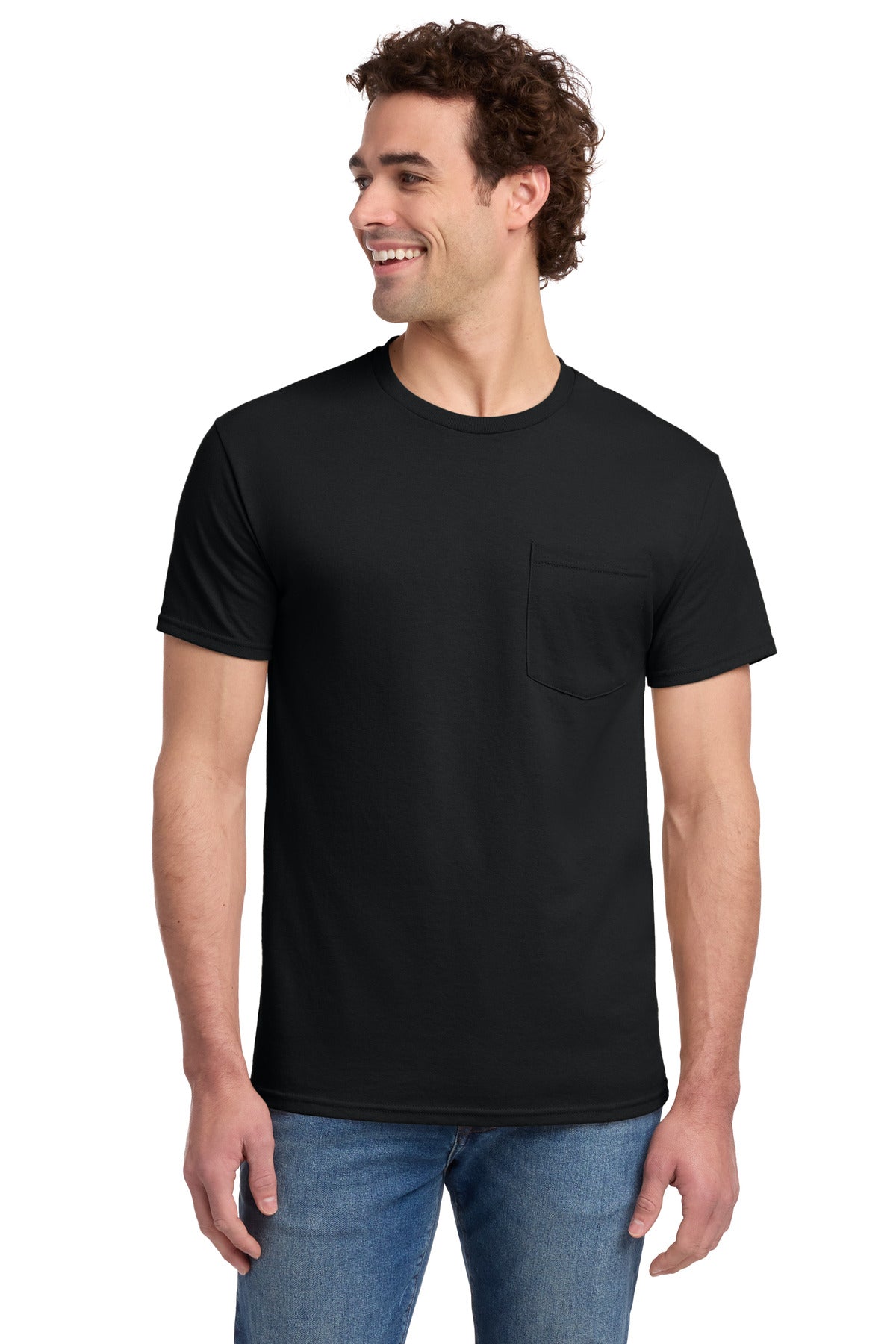 Jerzees® - Dri-Power® 50/50 Cotton/Poly Pocket T-Shirt. 29MP