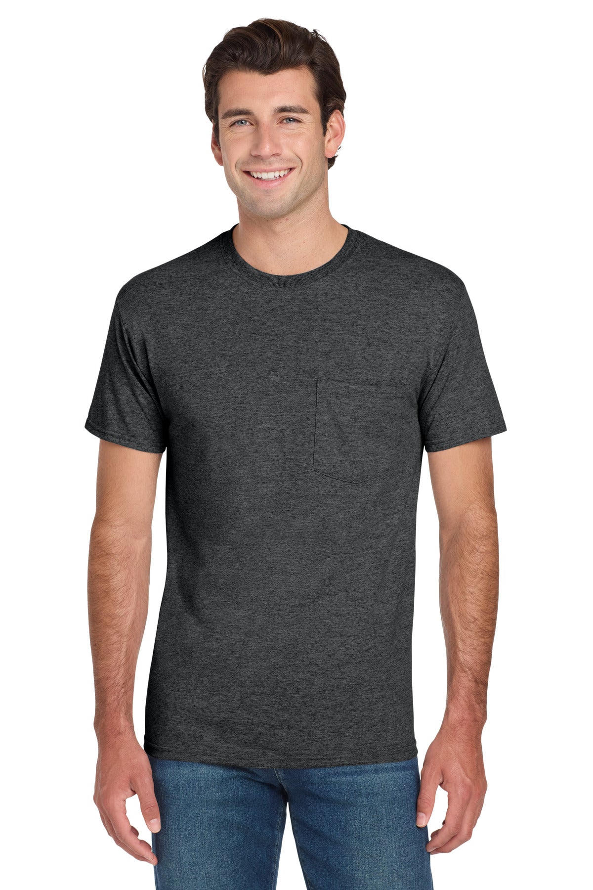 Jerzees® - Dri-Power® 50/50 Cotton/Poly Pocket T-Shirt. 29MP