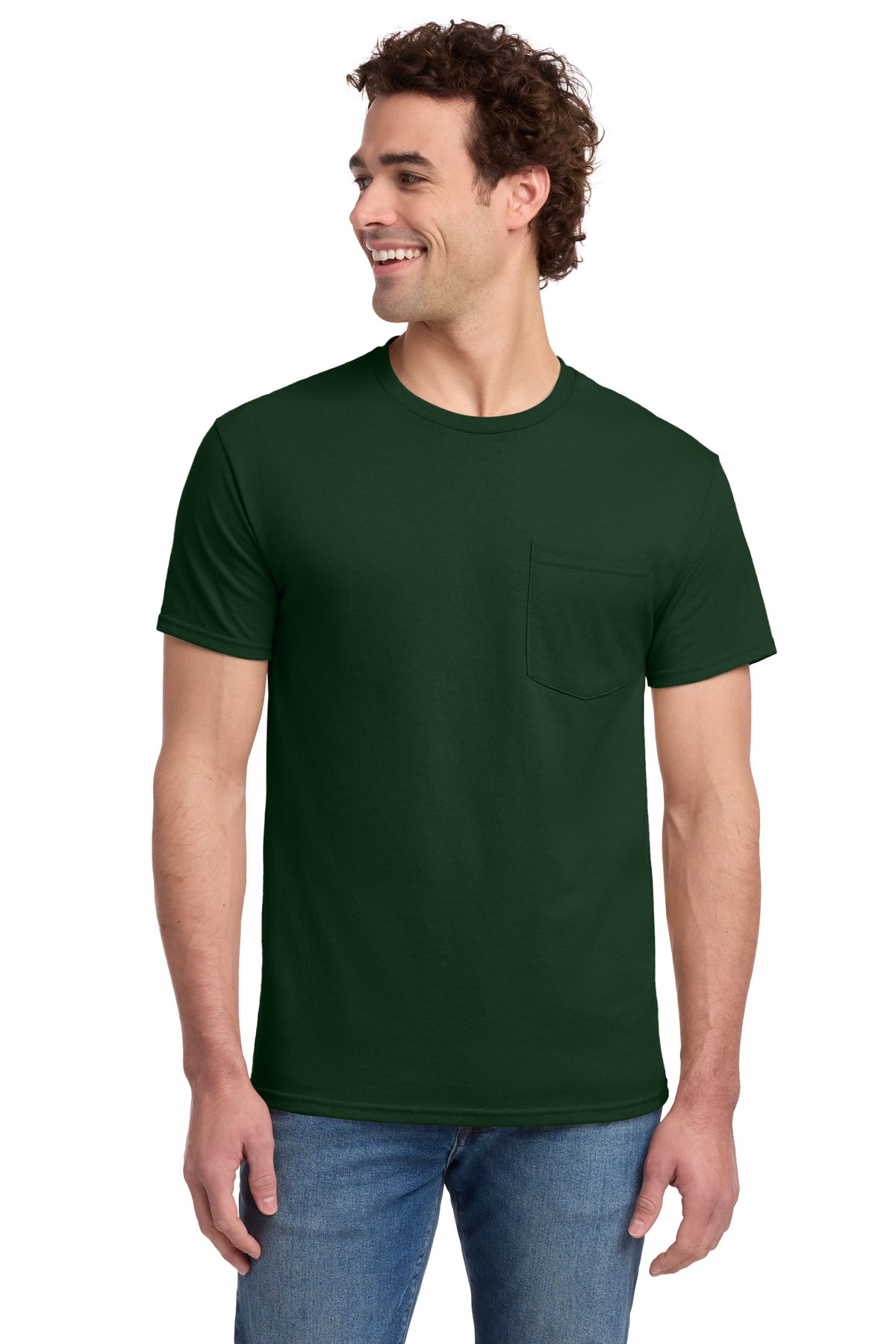 Jerzees® - Dri-Power® 50/50 Cotton/Poly Pocket T-Shirt. 29MP