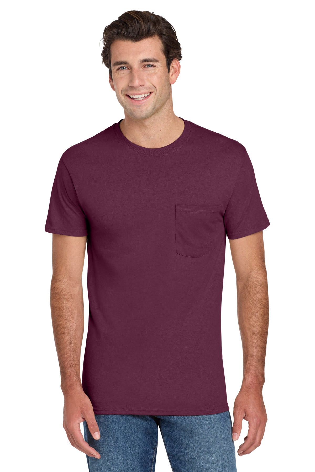 Jerzees® - Dri-Power® 50/50 Cotton/Poly Pocket T-Shirt. 29MP