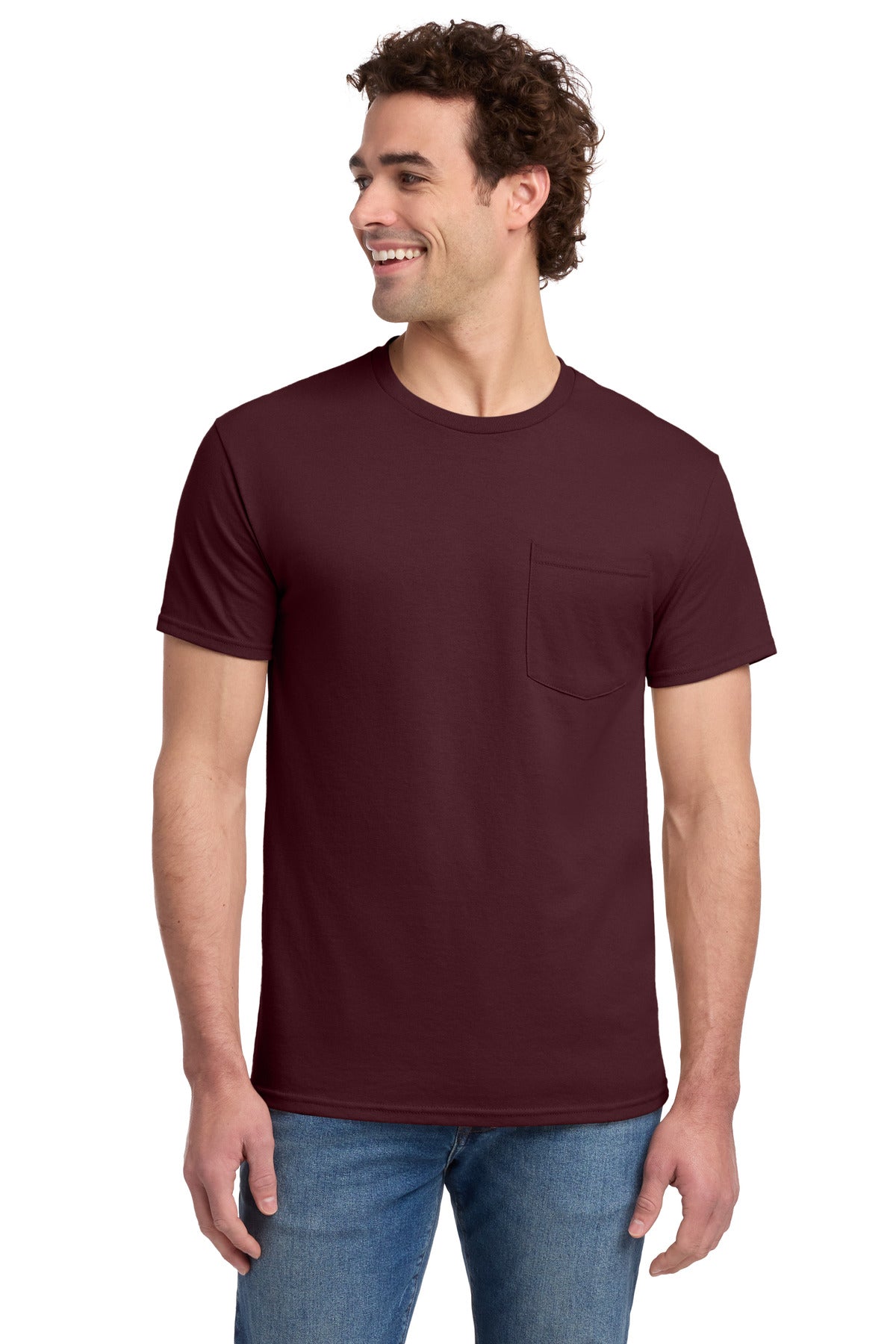 Jerzees® - Dri-Power® 50/50 Cotton/Poly Pocket T-Shirt. 29MP