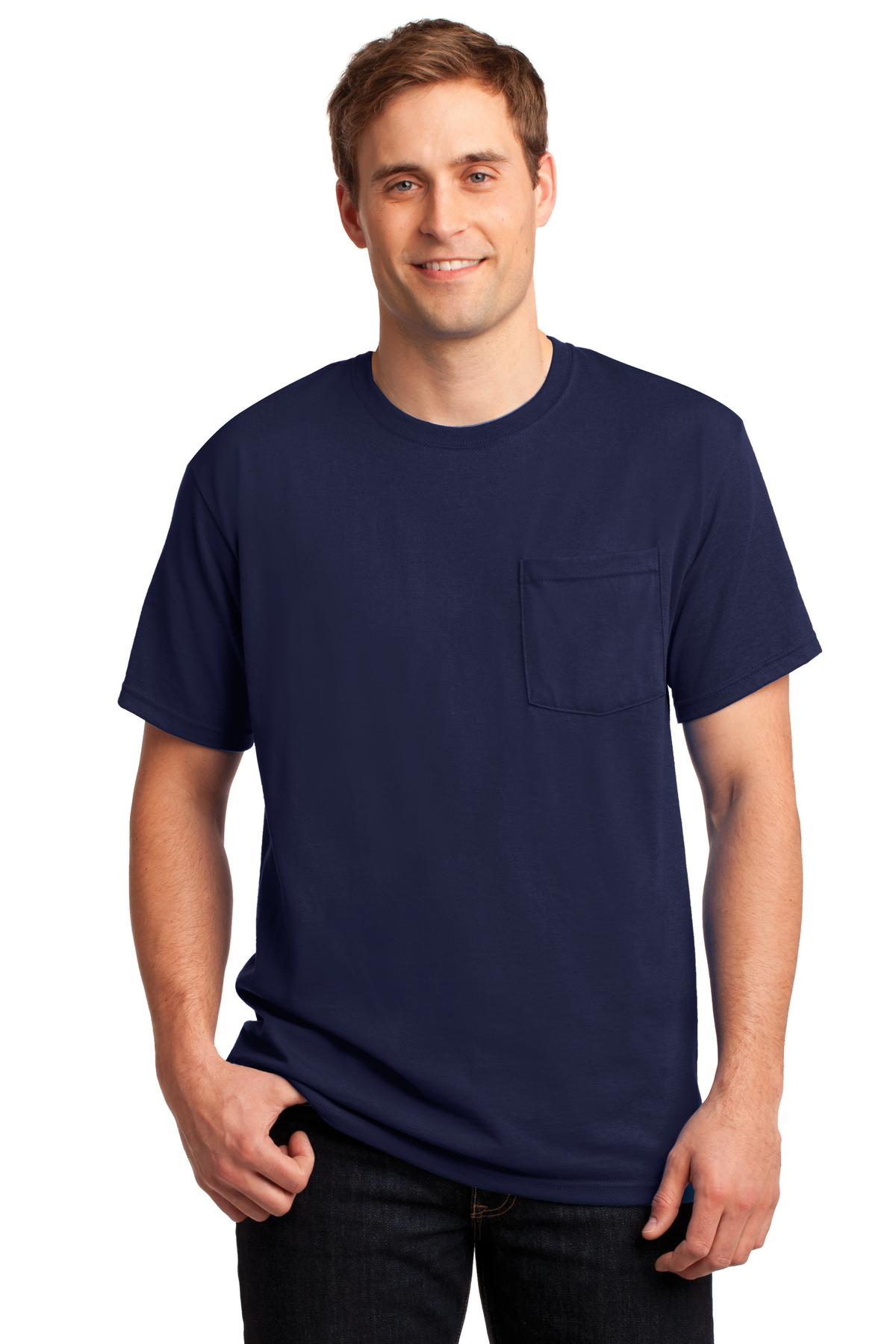Jerzees® - Dri-Power® 50/50 Cotton/Poly Pocket T-Shirt. 29MP