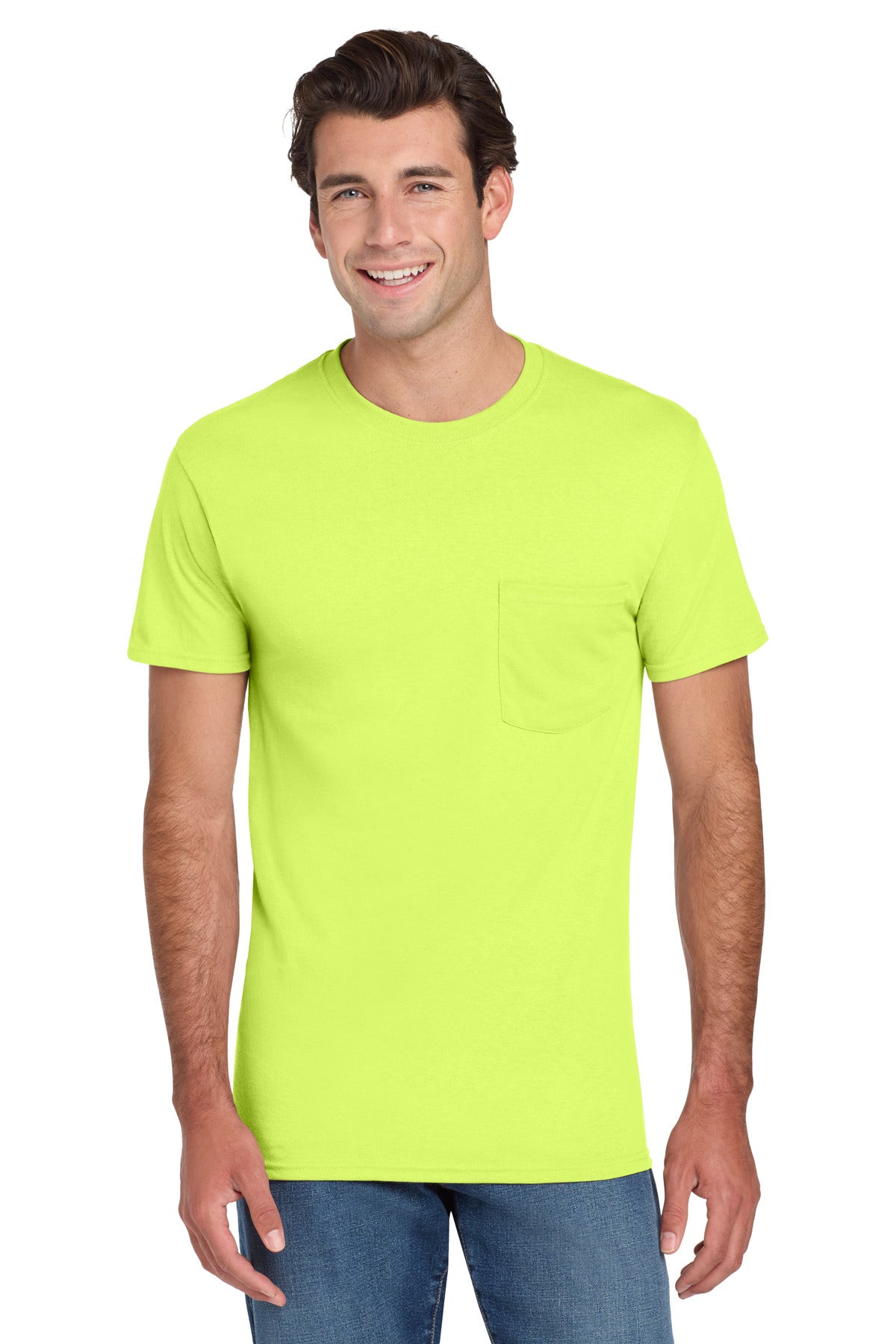 Jerzees® - Dri-Power® 50/50 Cotton/Poly Pocket T-Shirt. 29MP