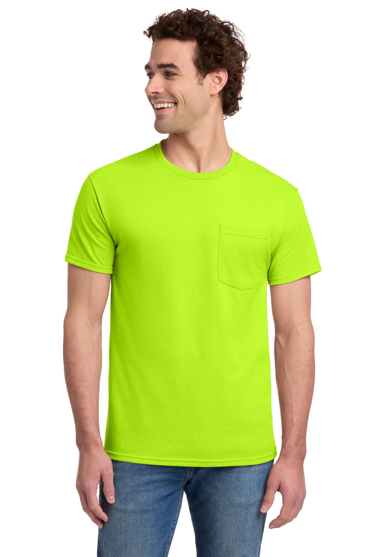 Jerzees® - Dri-Power® 50/50 Cotton/Poly Pocket T-Shirt. 29MP