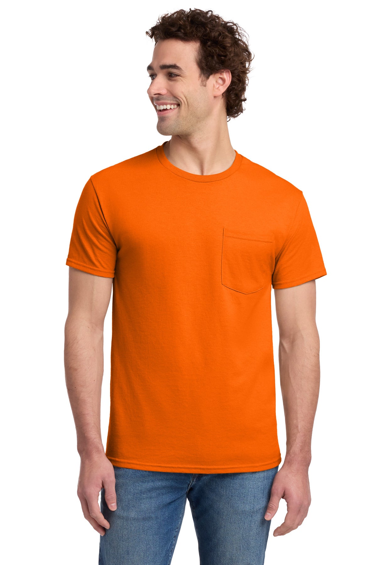 Jerzees® - Dri-Power® 50/50 Cotton/Poly Pocket T-Shirt. 29MP
