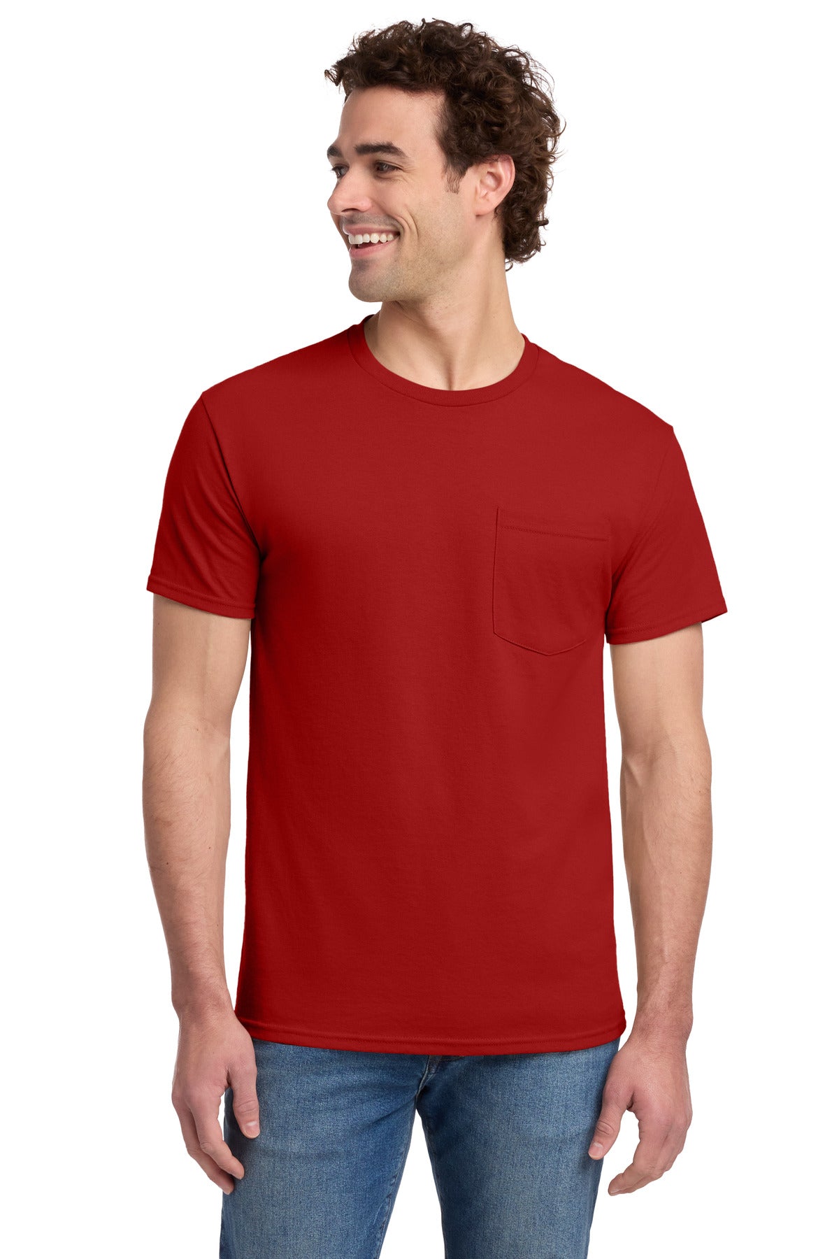 Jerzees® - Dri-Power® 50/50 Cotton/Poly Pocket T-Shirt. 29MP