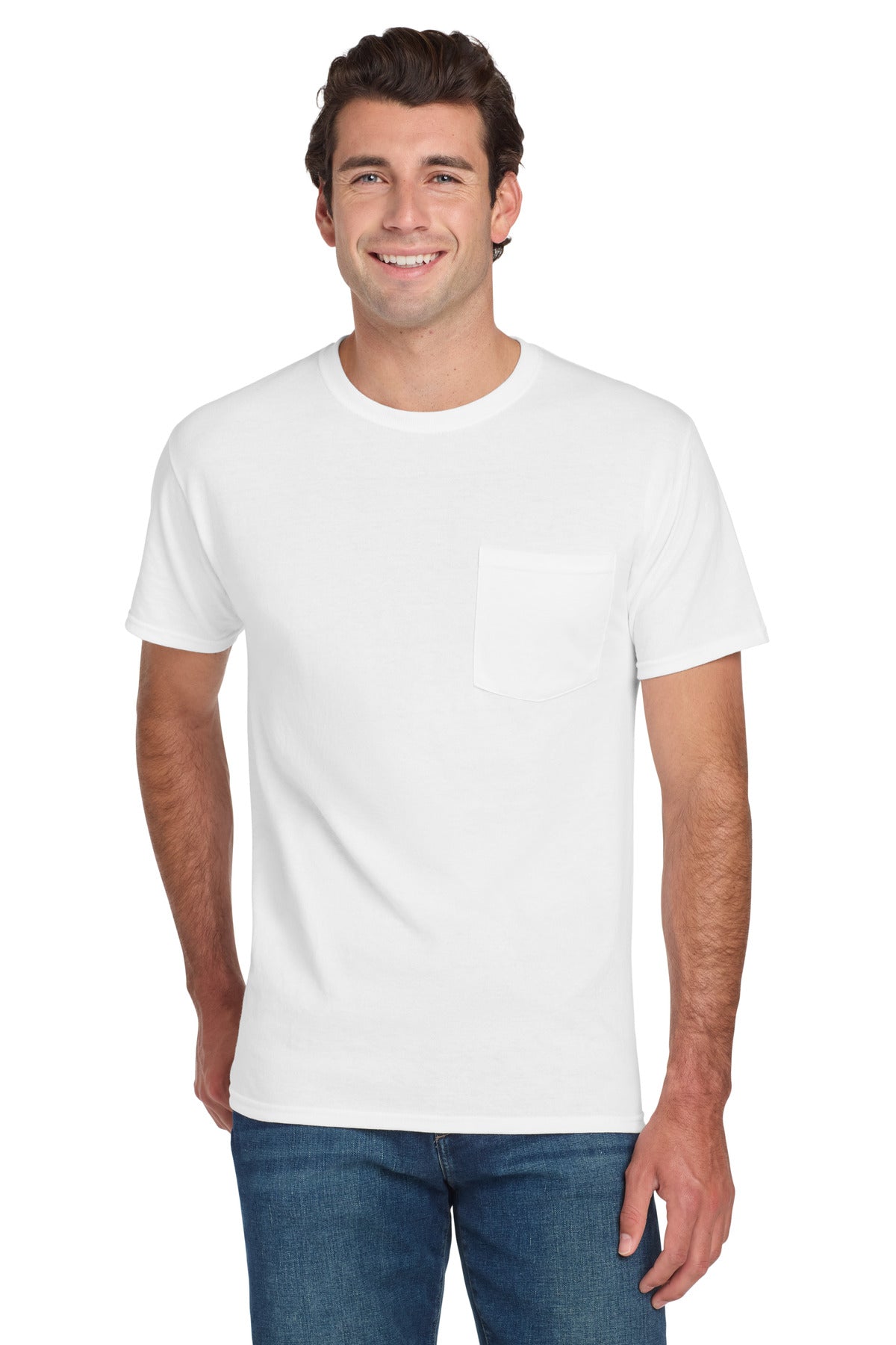 Jerzees® - Dri-Power® 50/50 Cotton/Poly Pocket T-Shirt. 29MP
