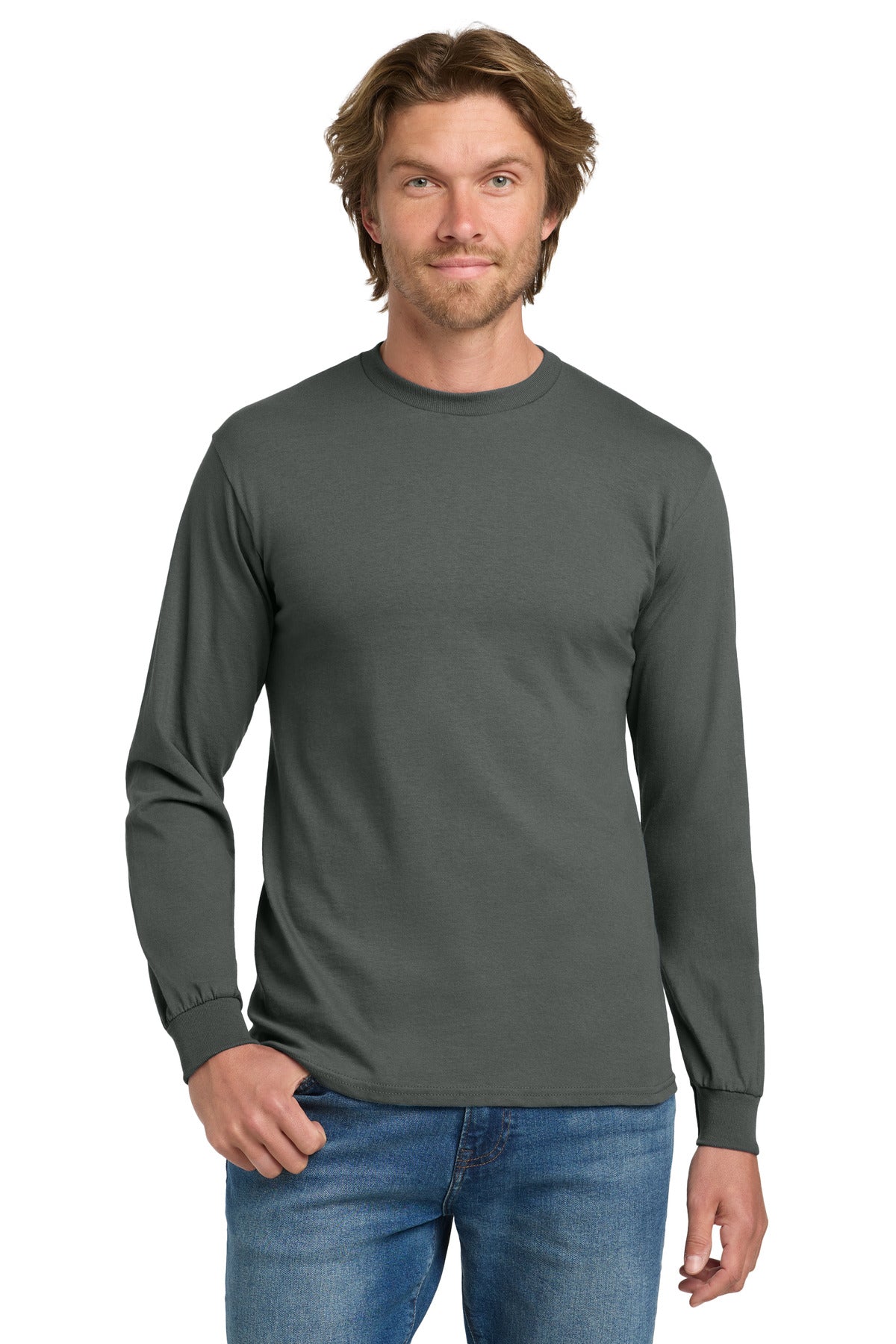 Gildan® - Heavy Cotton™ 100% Cotton Long Sleeve T-Shirt. 5400