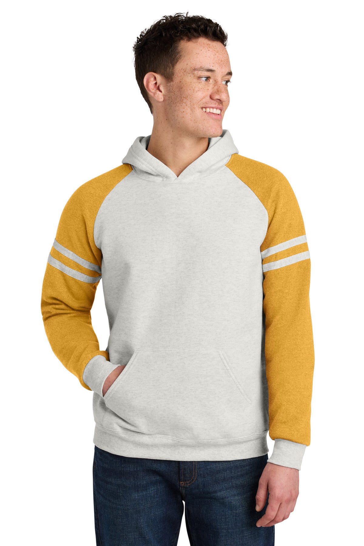 Jerzees® Unisex NuBlend® Varsity Colorblock Hooded Sweatshirt 97C