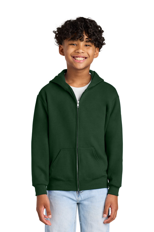 Jerzees® - Youth NuBlend® Full-Zip Hooded Sweatshirt. 993B