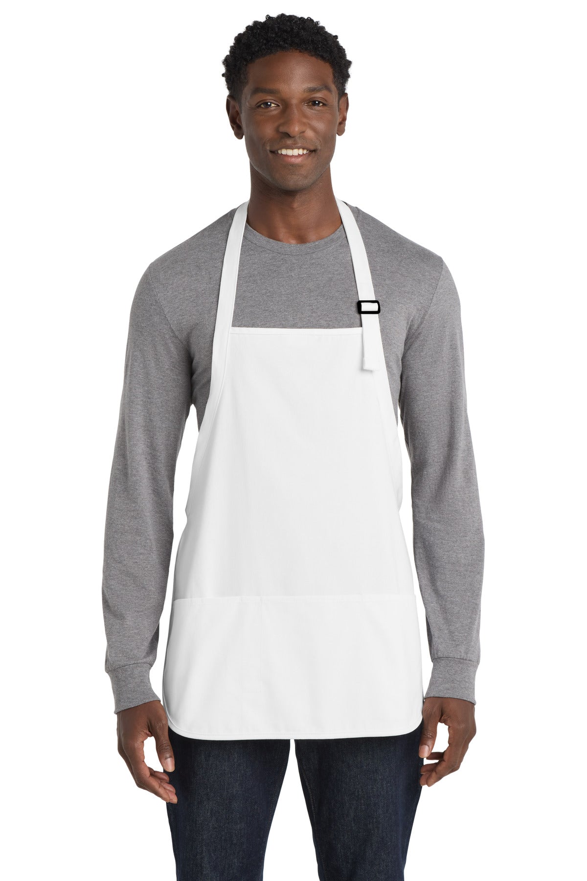 Port Authority® Medium-Length Apron with Pouch Pockets. A510