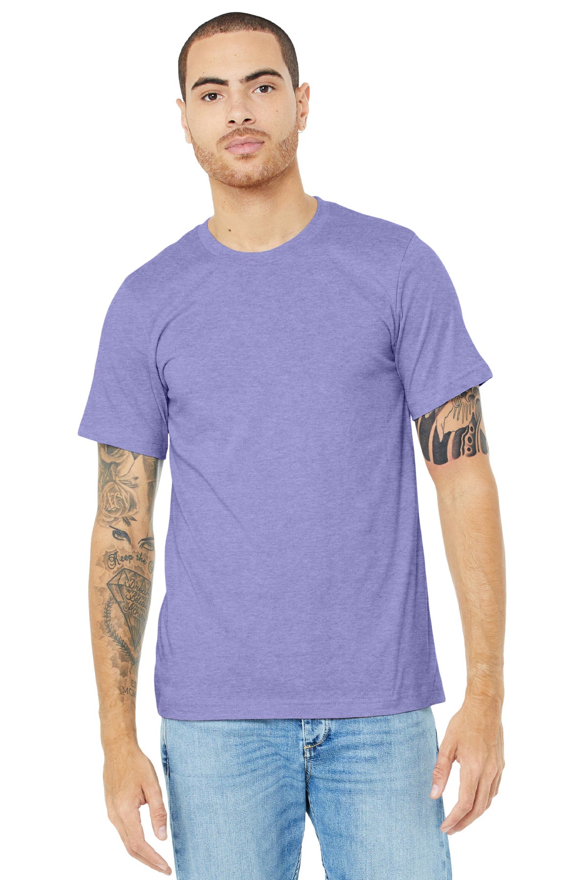 BELLA+CANVAS ® Unisex Heather CVC Short Sleeve Tee. BC3001CVC