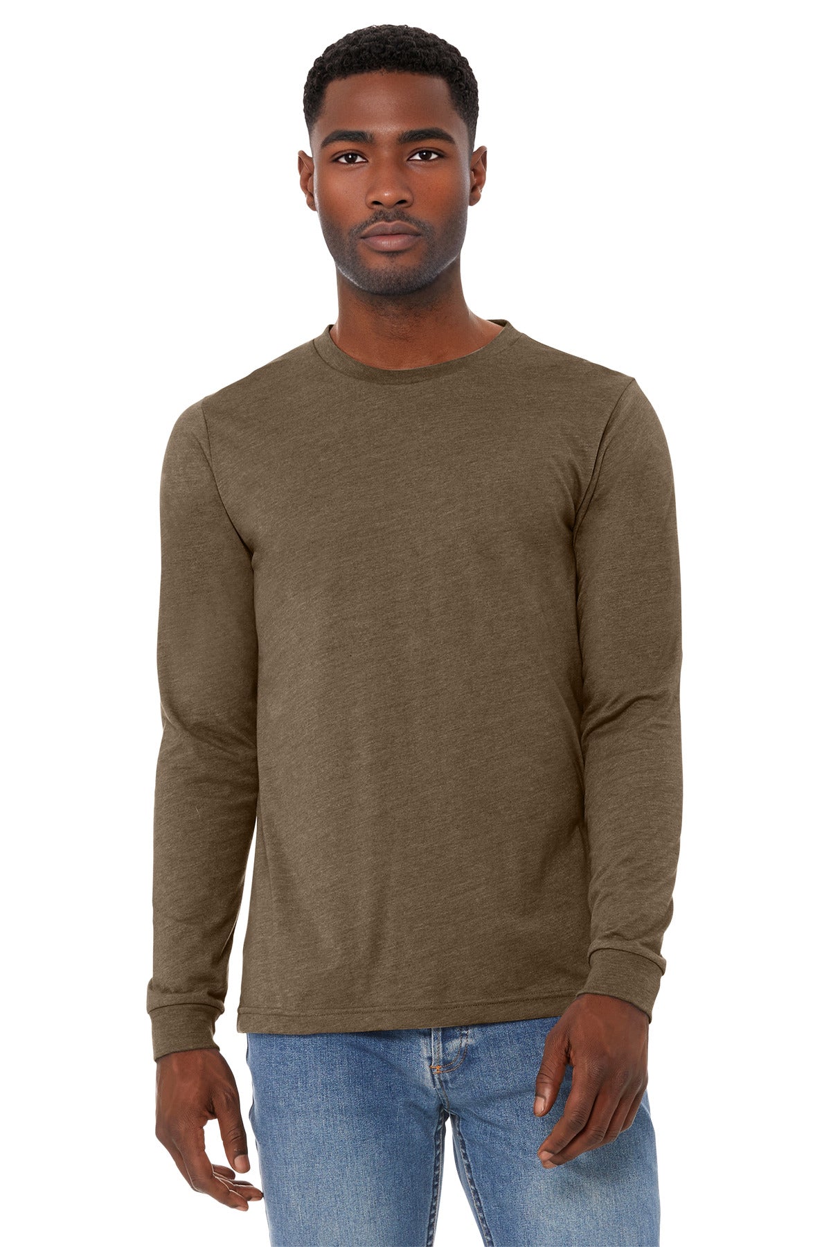 BELLA+CANVAS® Unisex Heather CVC Long Sleeve Tee BC3501CVC