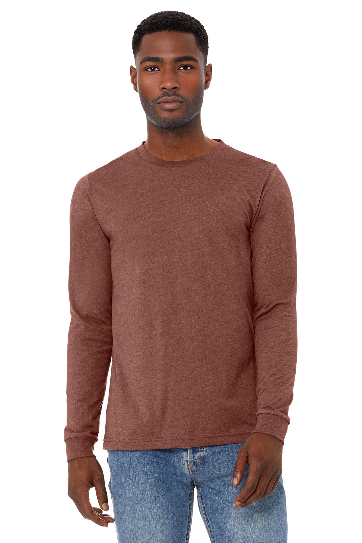 BELLA+CANVAS® Unisex Heather CVC Long Sleeve Tee BC3501CVC