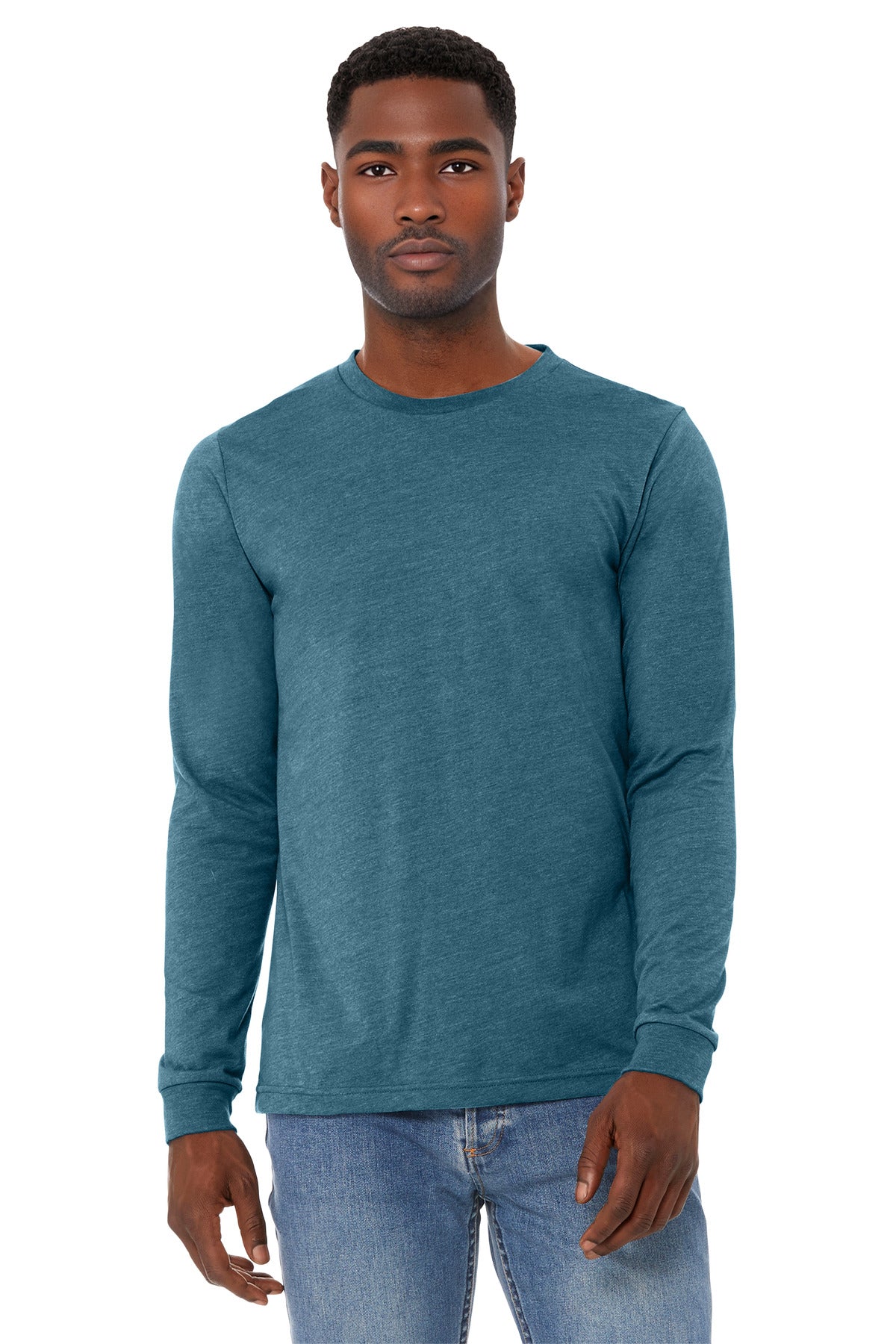 BELLA+CANVAS® Unisex Heather CVC Long Sleeve Tee BC3501CVC
