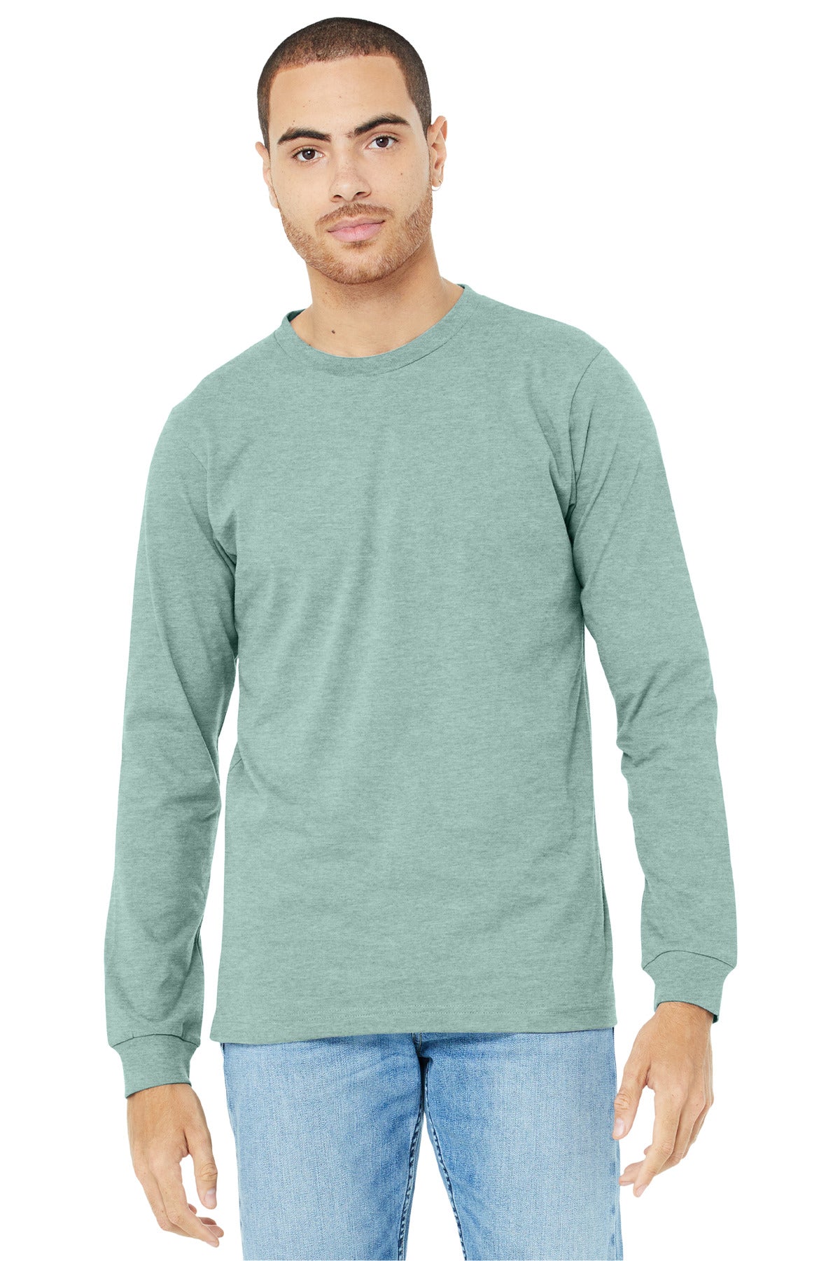 BELLA+CANVAS® Unisex Heather CVC Long Sleeve Tee BC3501CVC