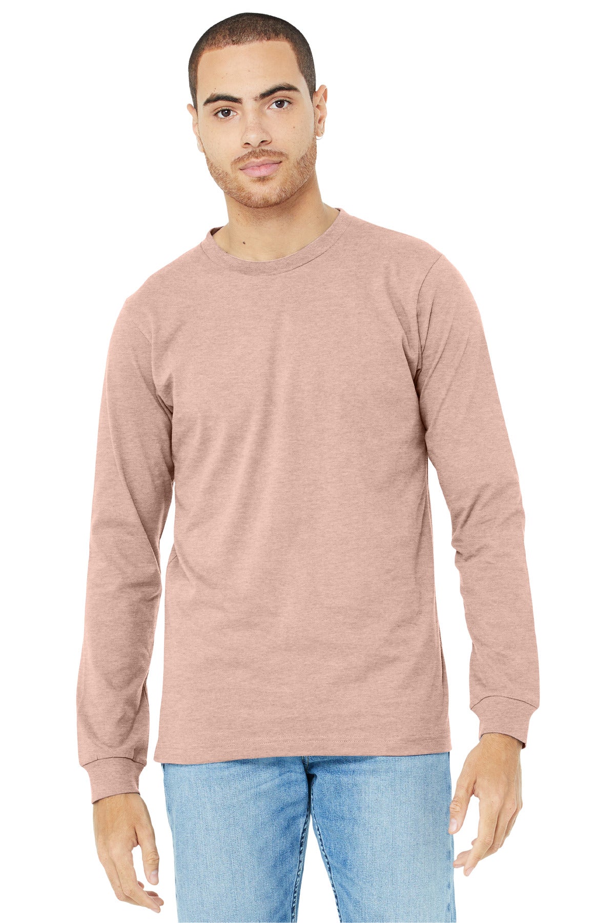 BELLA+CANVAS® Unisex Heather CVC Long Sleeve Tee BC3501CVC