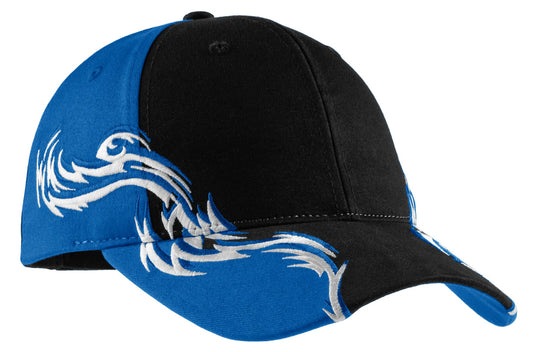 Port Authority® Colorblock Racing Cap with Flames. C859