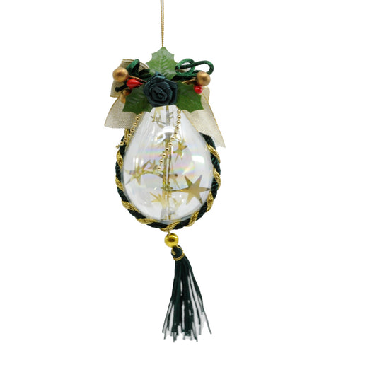 Crystal Castle Christmas Ornaments