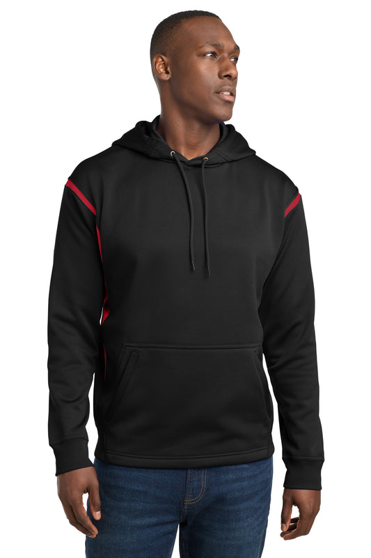 Sport-Tek® Tech Fleece Colorblock Hooded Sweatshirt. F246