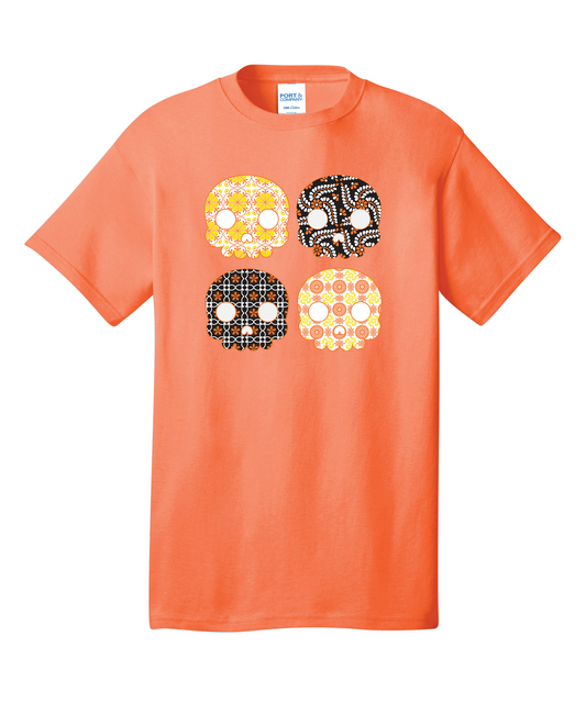 Fall Skulls Short Sleeve Halloween T-Shirts: Unleash Spooky Style