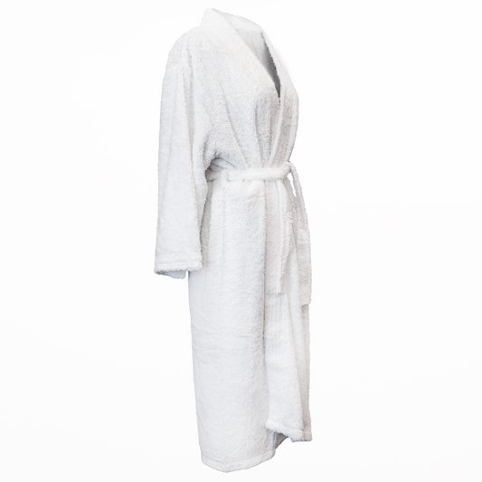 White Plush Bath Robe