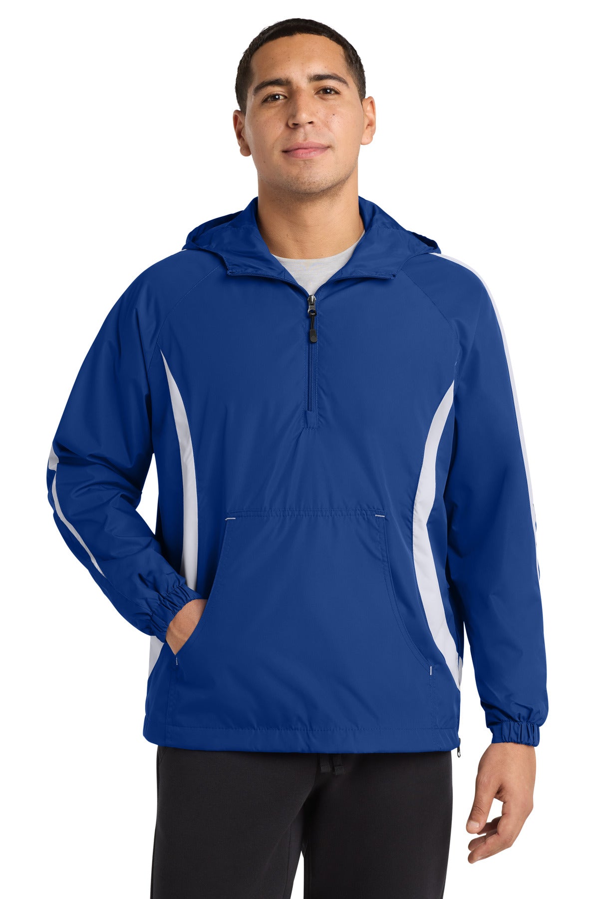 Sport-Tek® Colorblock Raglan Anorak. JST63