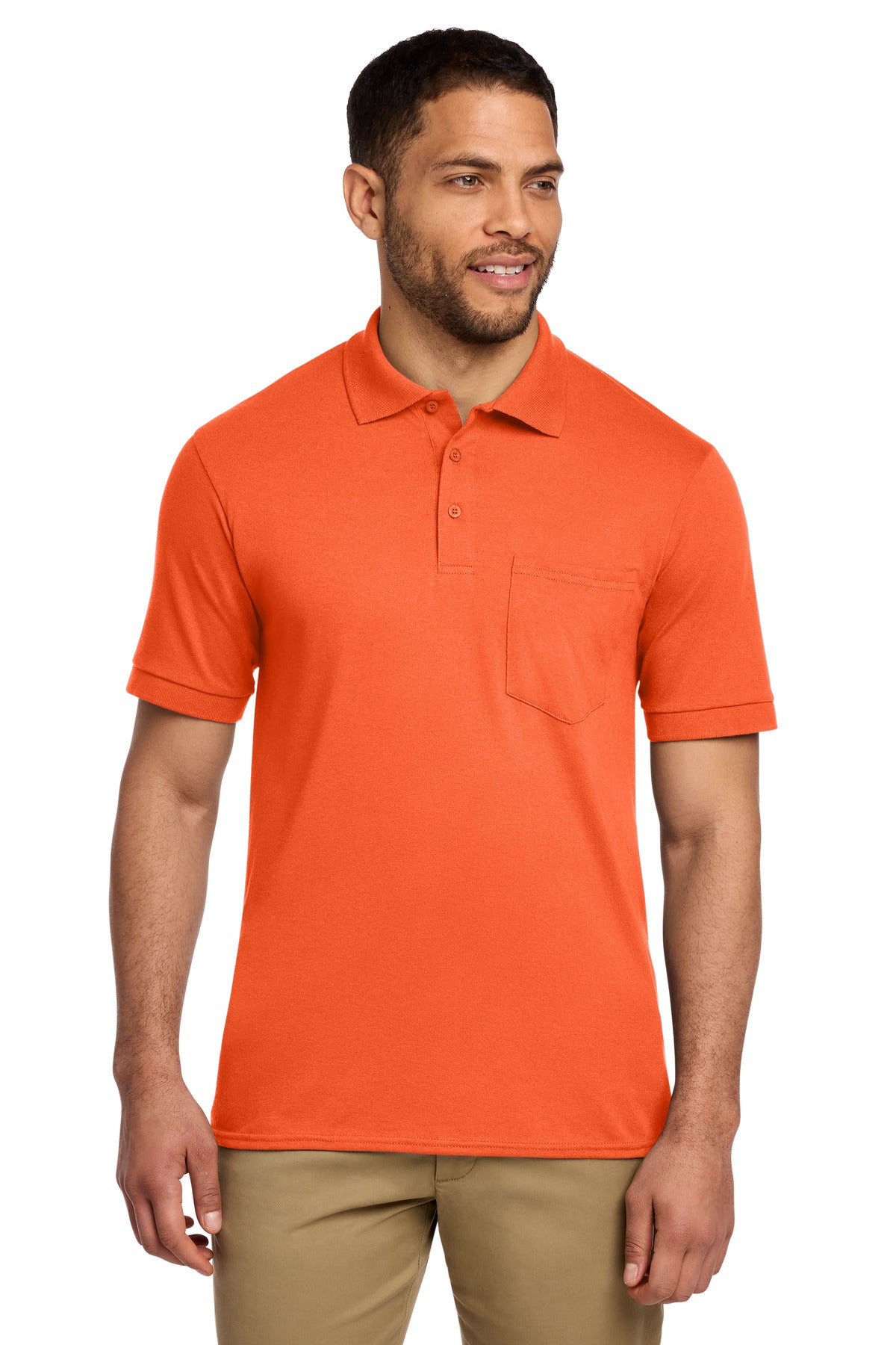 Port & Co™ Core Blend Jersey Knit Pocket Polo. KP55P