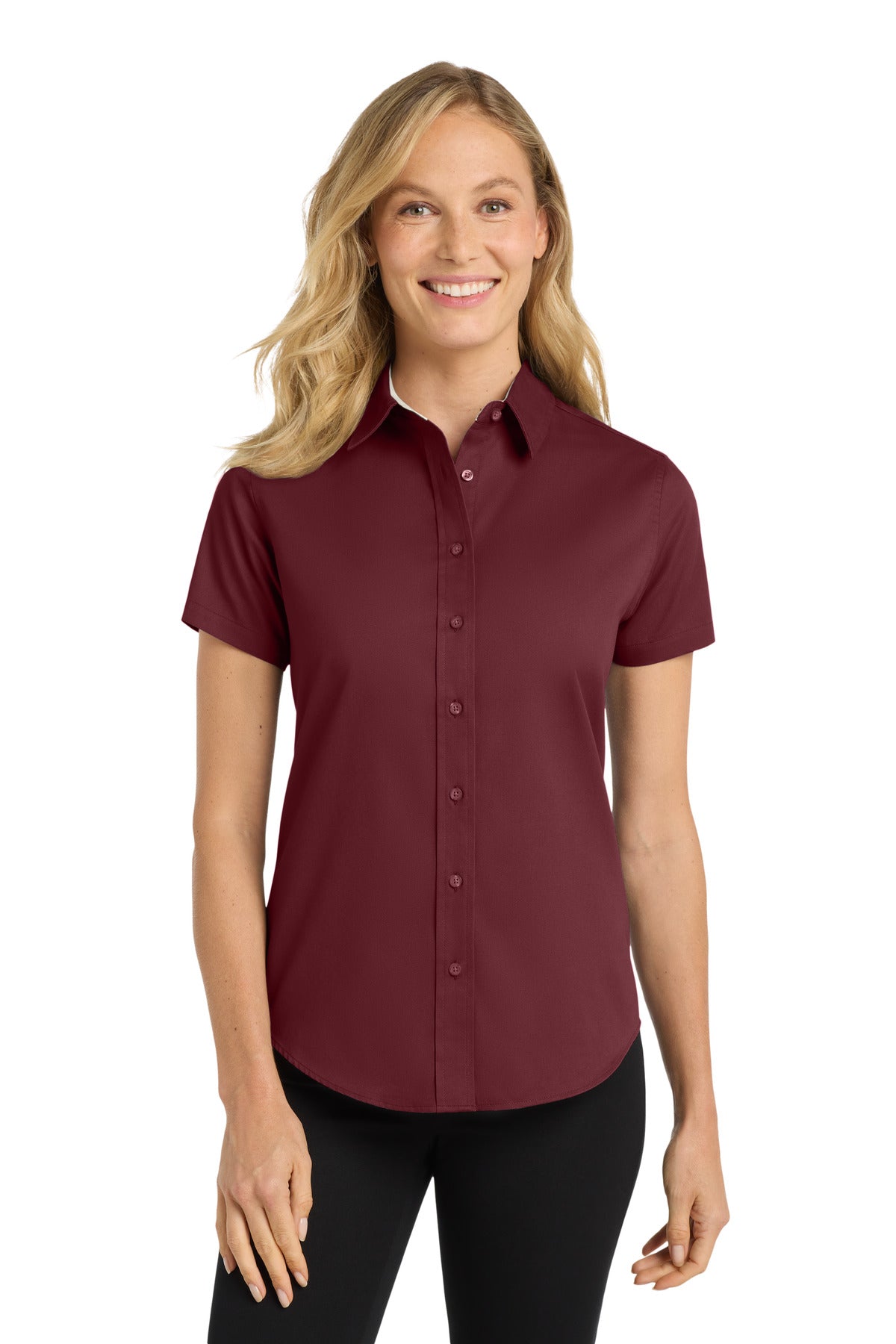 Port Authority® Women's Short Sleeve Easy Care Shirt. L508