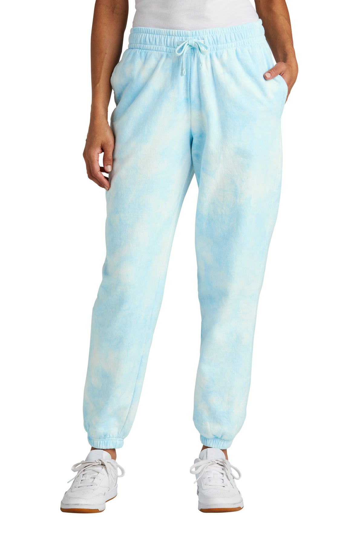 Port & Co™ Women's Beach Wash® Cloud Tie-Dye Sweatpant LPC140P