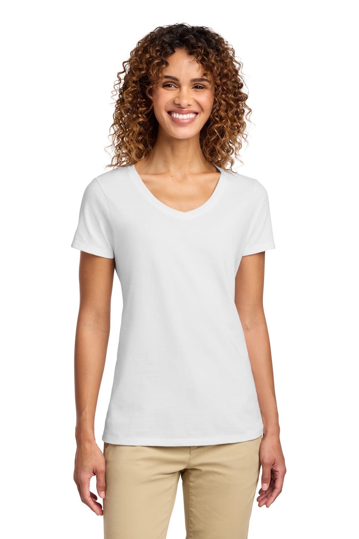 Port & Co™ Women's Fan Favorite V-Neck Tee. LPC450V