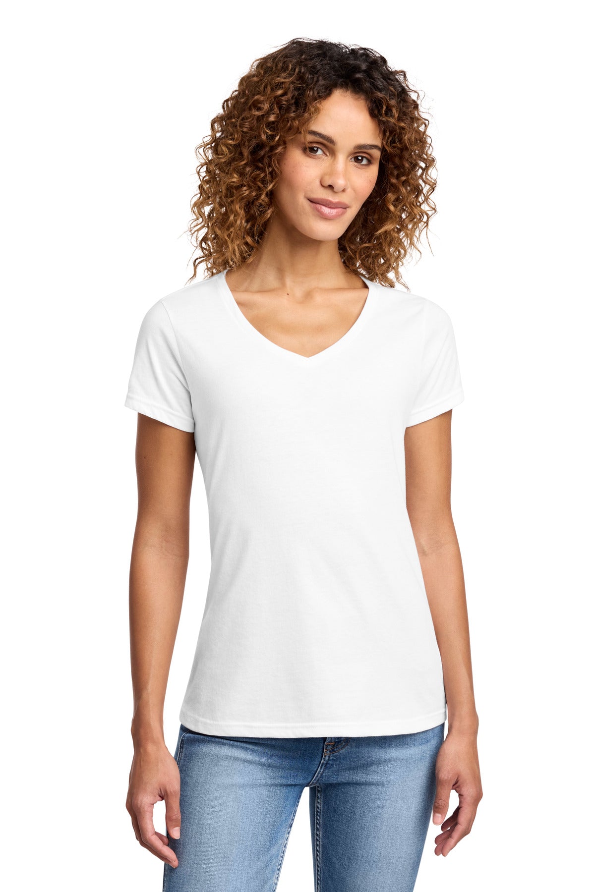 Port & Co™ Women's Fan Favorite™ Blend V-Neck Tee. LPC455V