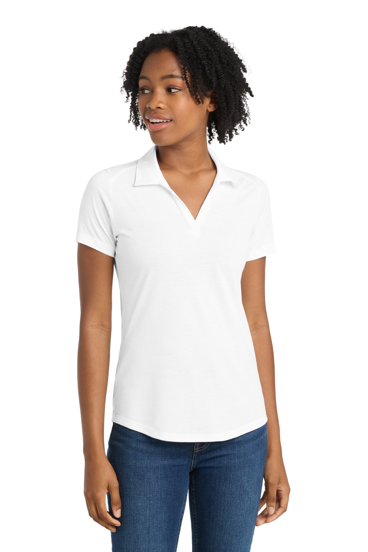 Sport-Tek ® Women's PosiCharge ® Tri-Blend Wicking Polo. LST405