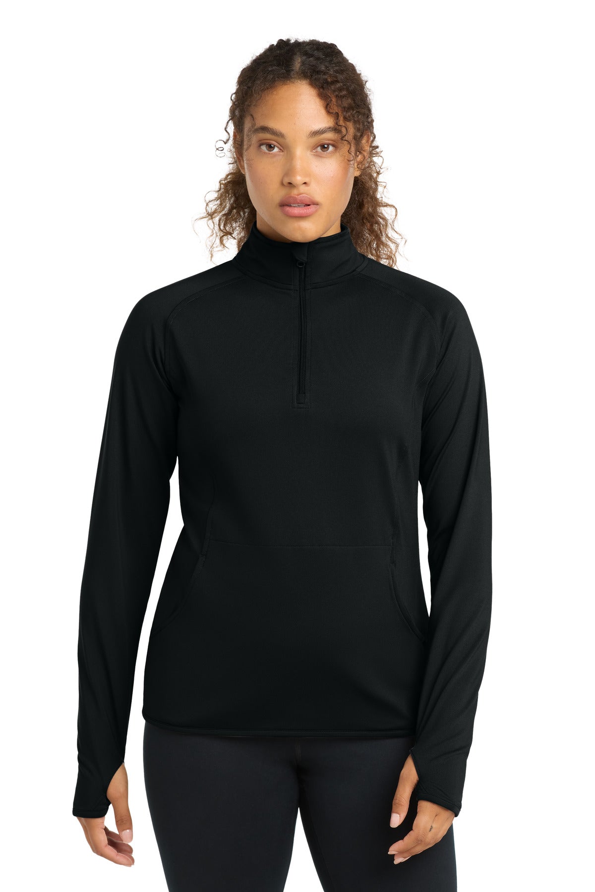 Sport-Tek® Women's Sport-Wick® Stretch 1/4-Zip Pullover. LST850