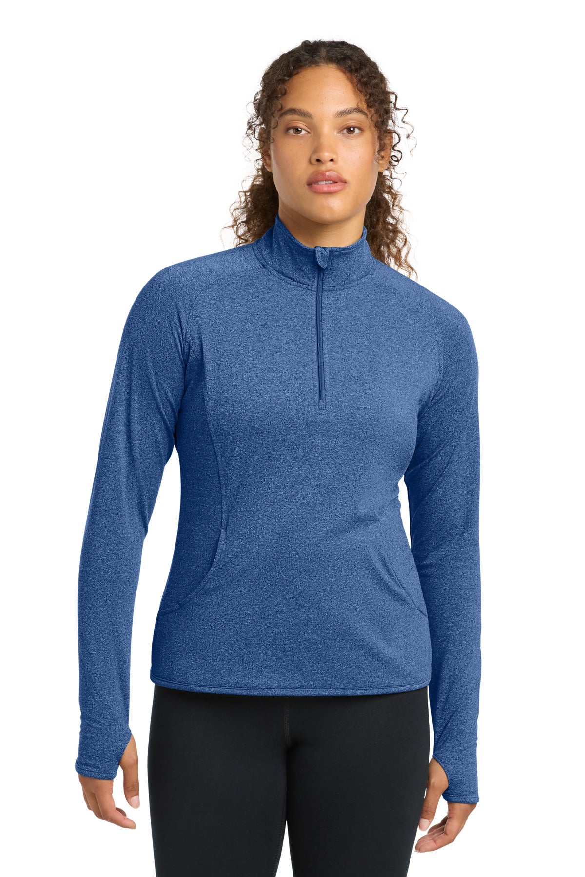 Sport-Tek® Women's Sport-Wick® Stretch 1/4-Zip Pullover. LST850