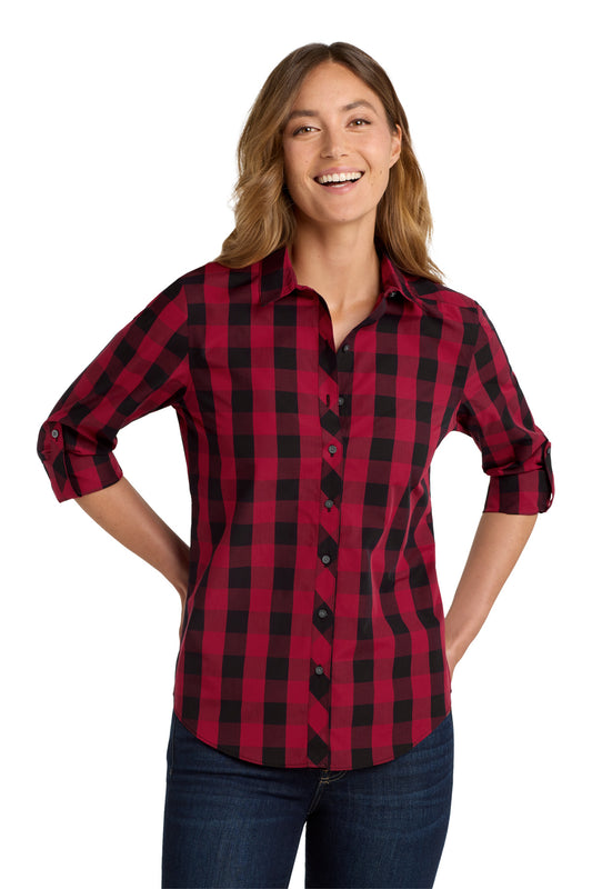 Port Authority® Women's Everyday Plaid Shirt. LW670