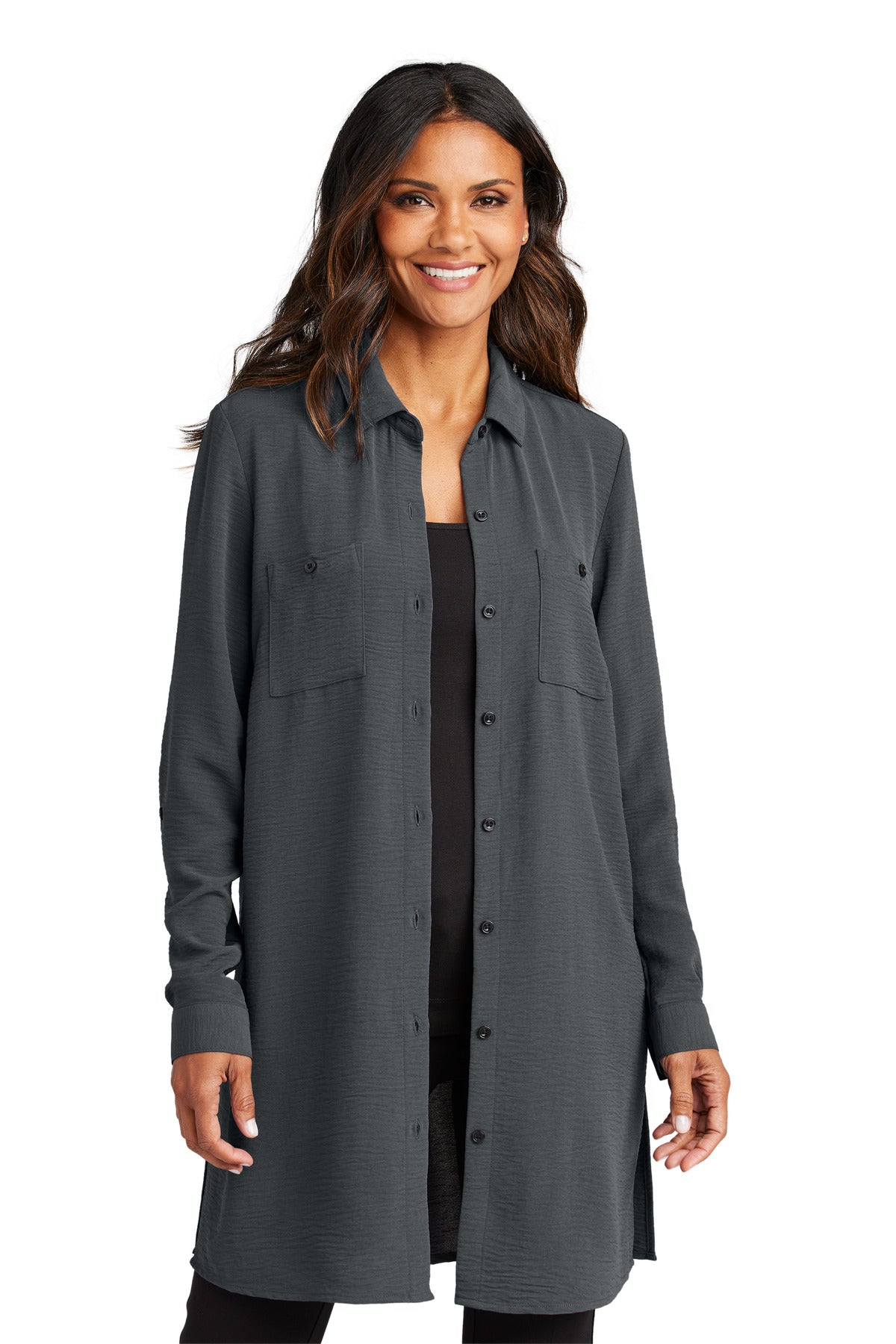 Port Authority® Women's Textured Crepe Long Tunic LW715