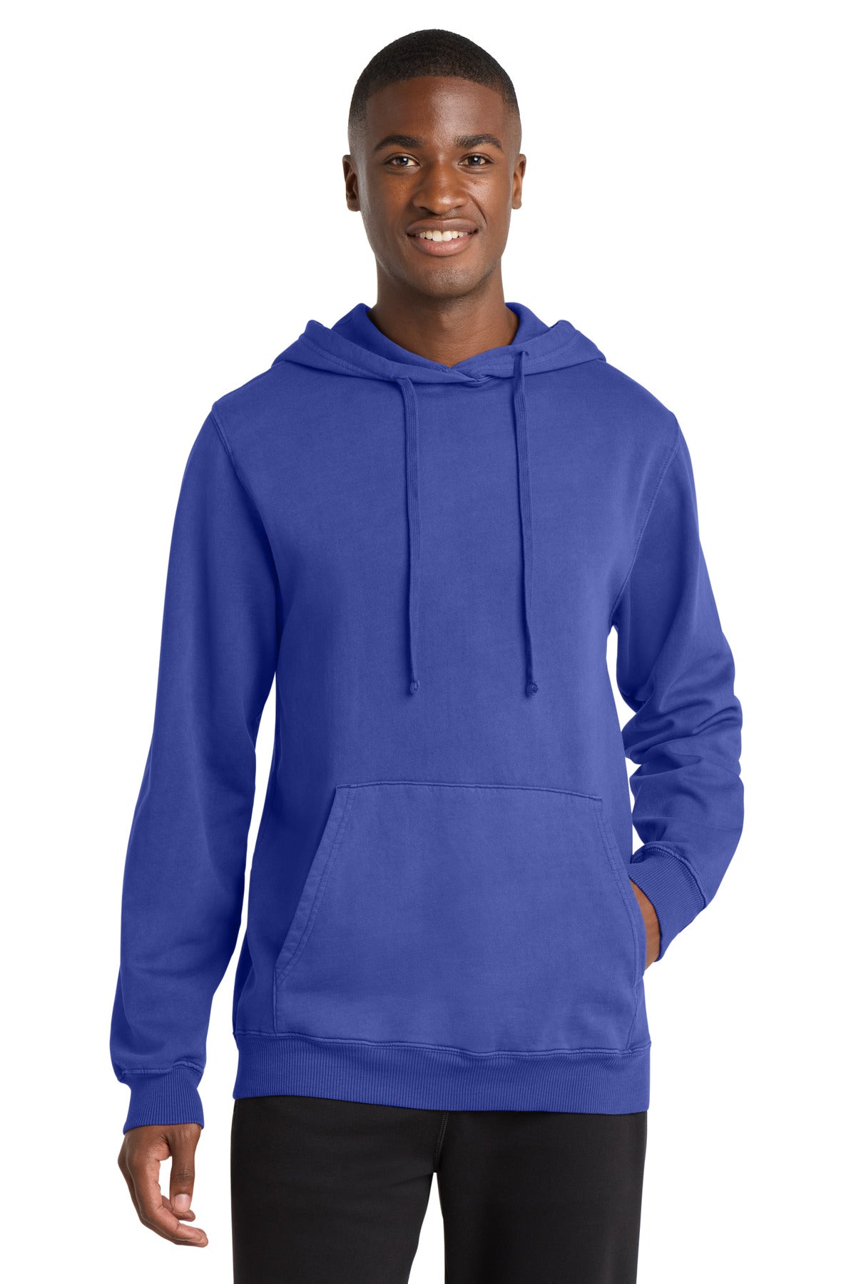 Port & Co™ Beach Wash® Garment-Dyed Pullover Hooded Sweatshirt. PC098H