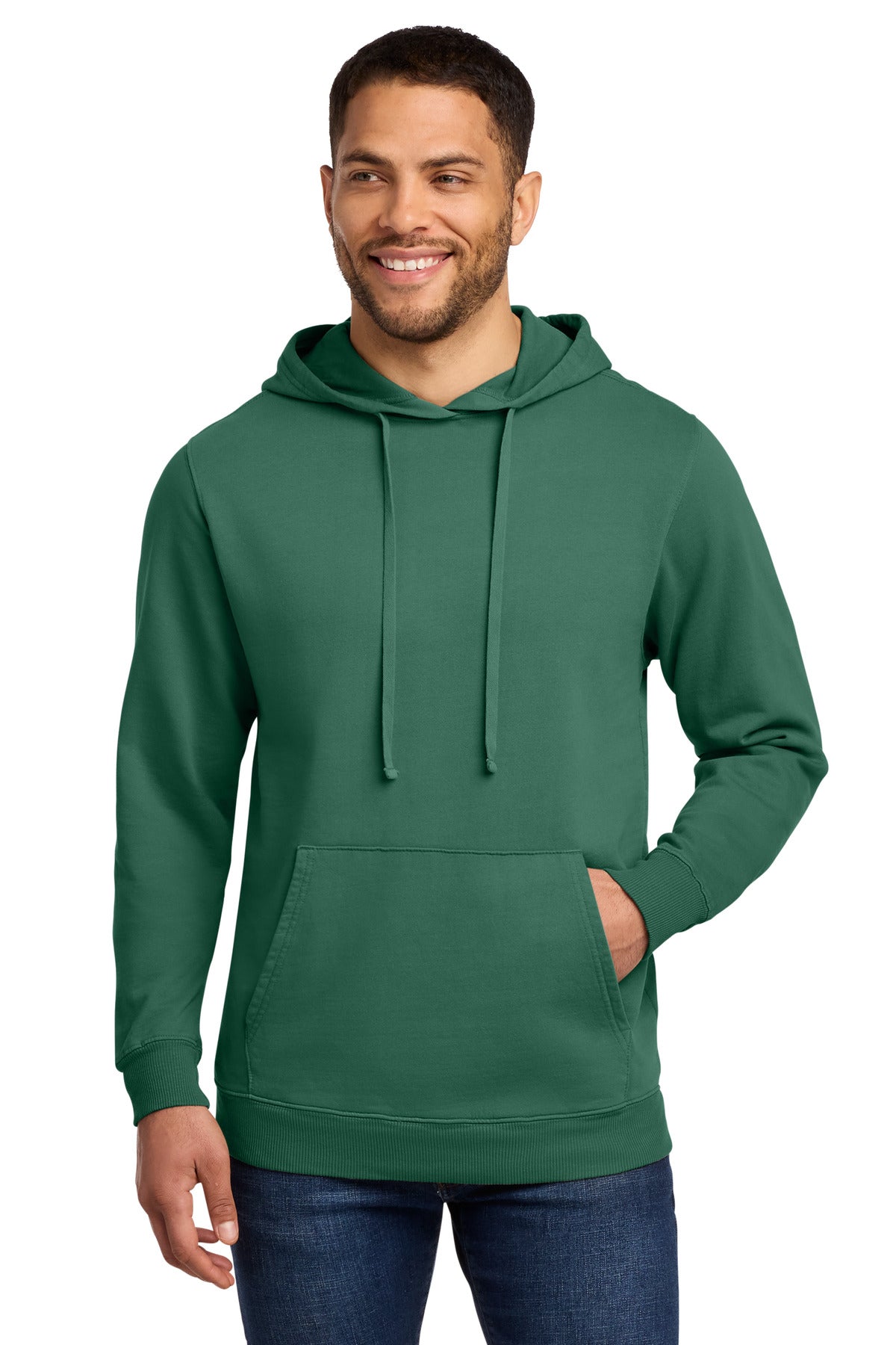 Port & Co™ Beach Wash® Garment-Dyed Pullover Hooded Sweatshirt. PC098H