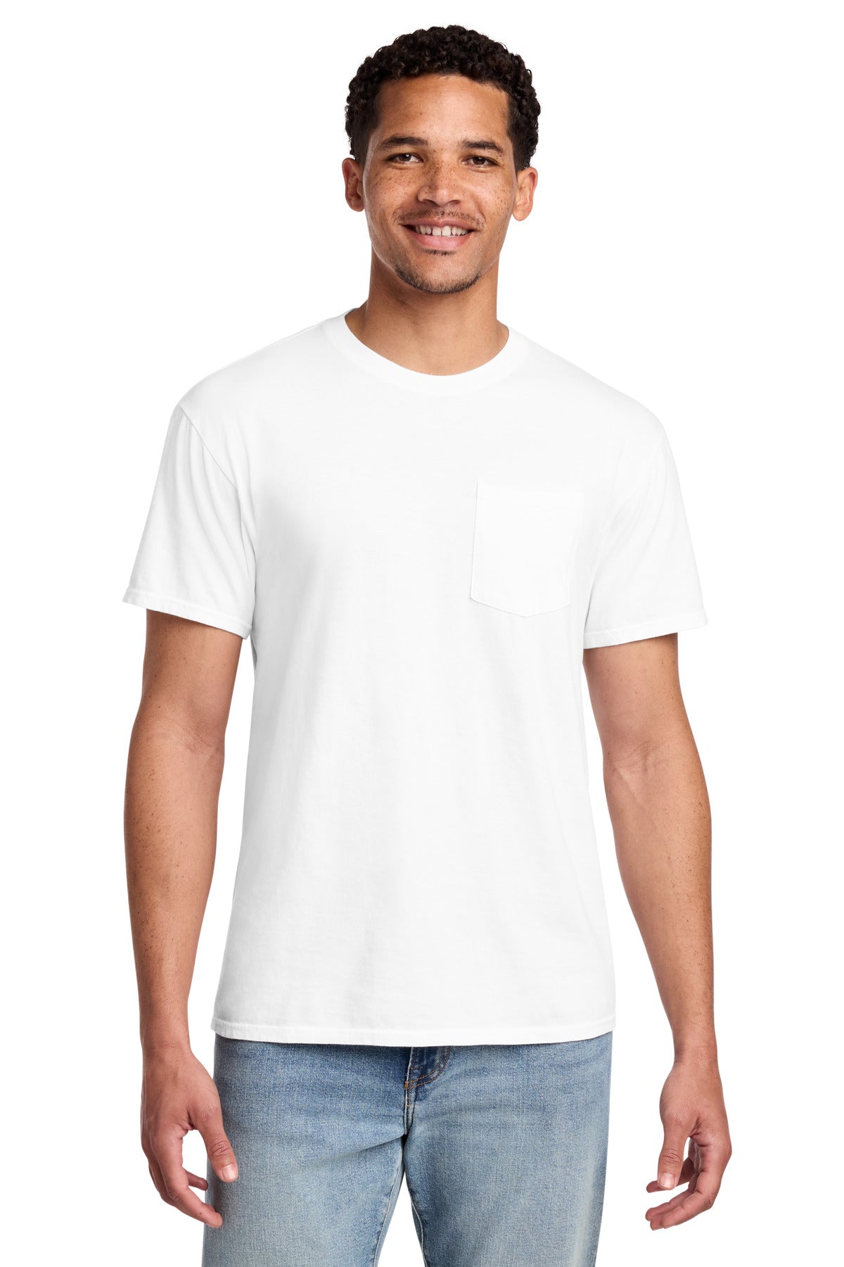 Port & Co™ Beach Wash® Garment-Dyed Pocket Tee. PC099P
