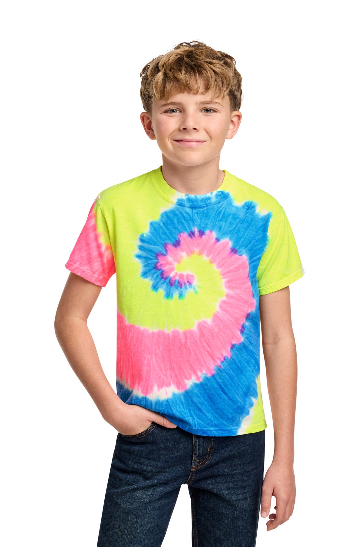 Port & Co™ Youth Tie-Dye Tee. PC147Y