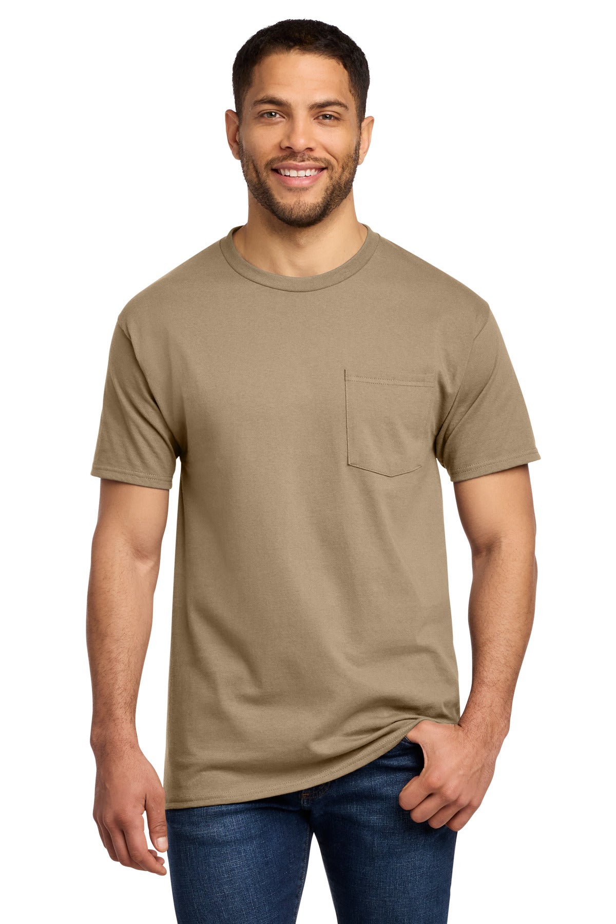 Port & Co™ Essential Pocket Tee. PC61P