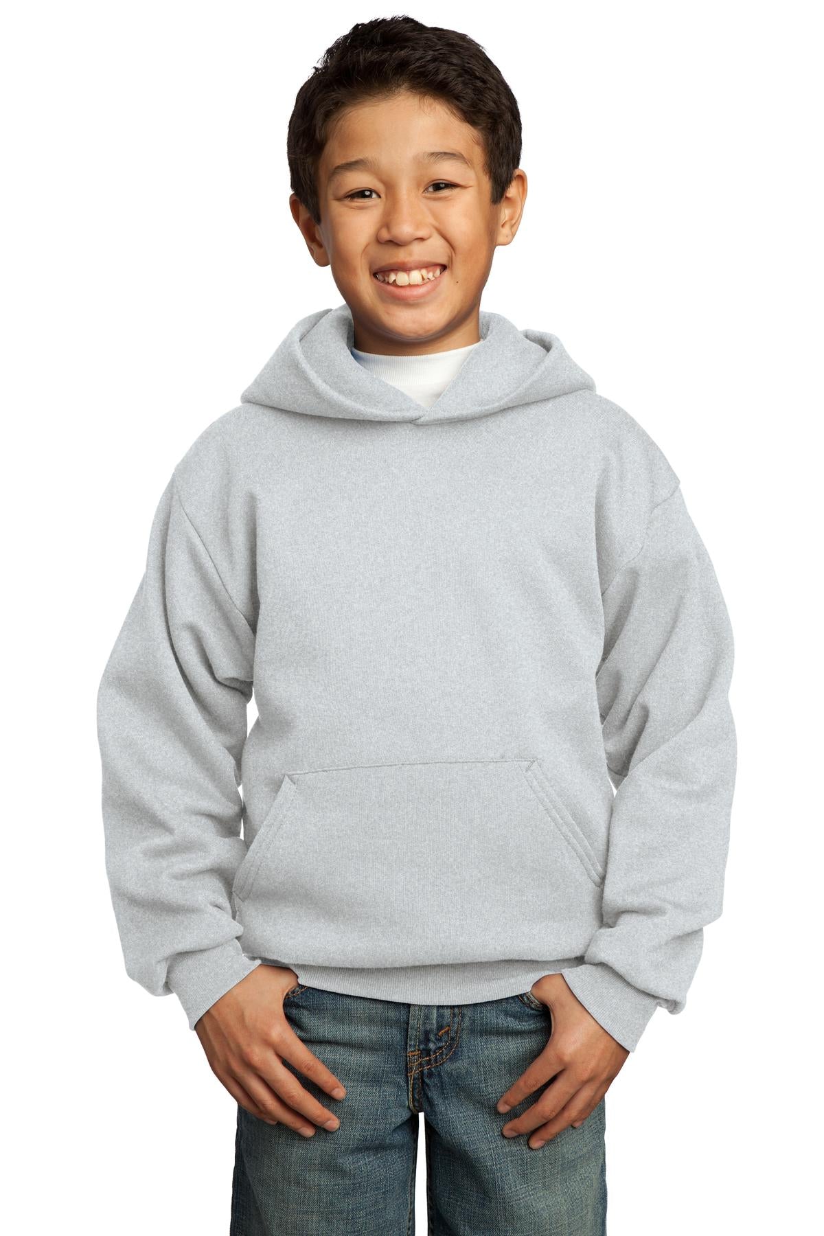 Port & Company® - Youth Core Fleece Pullover Hooded Sweatshirt. PC90YH