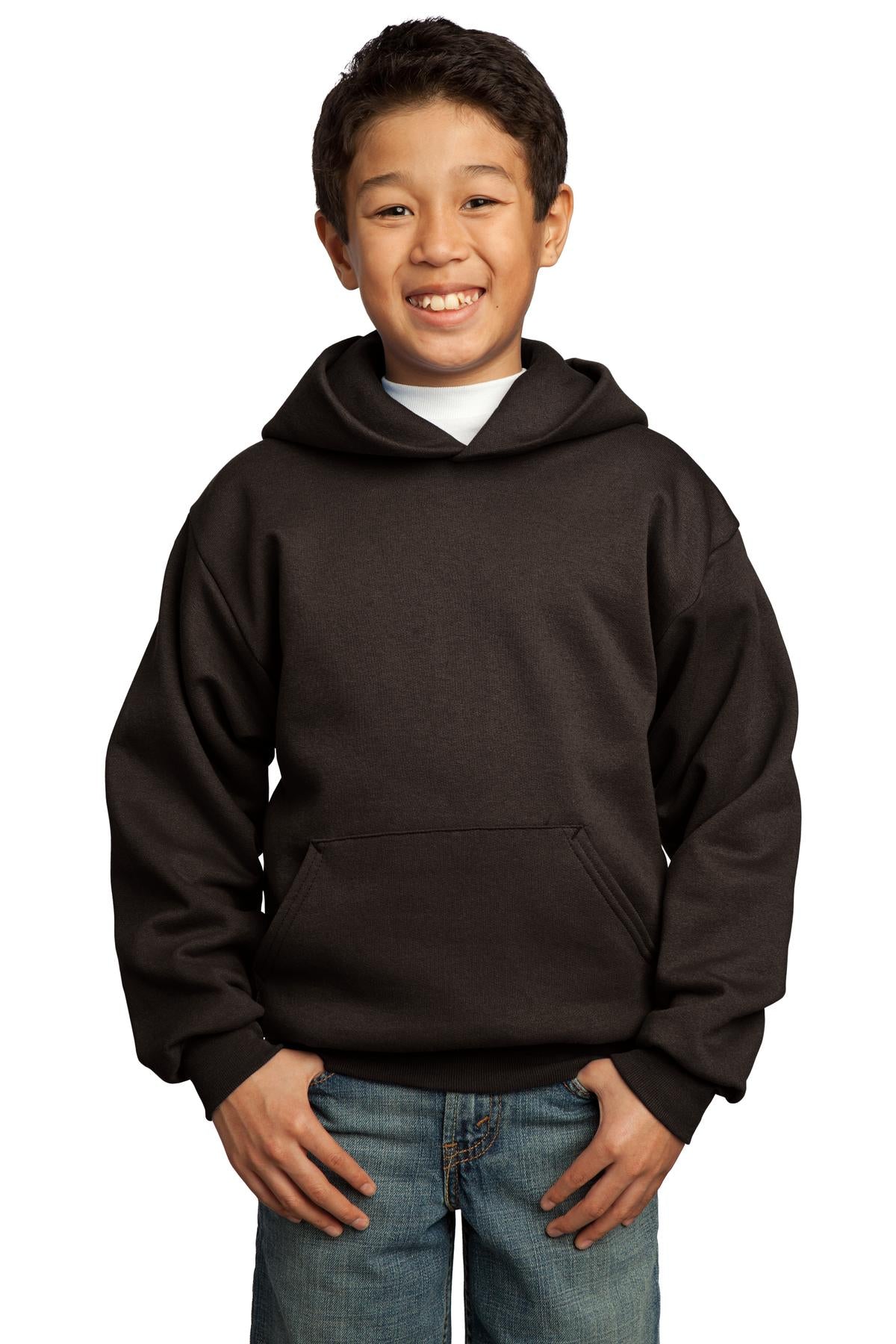 Port & Company® - Youth Core Fleece Pullover Hooded Sweatshirt. PC90YH