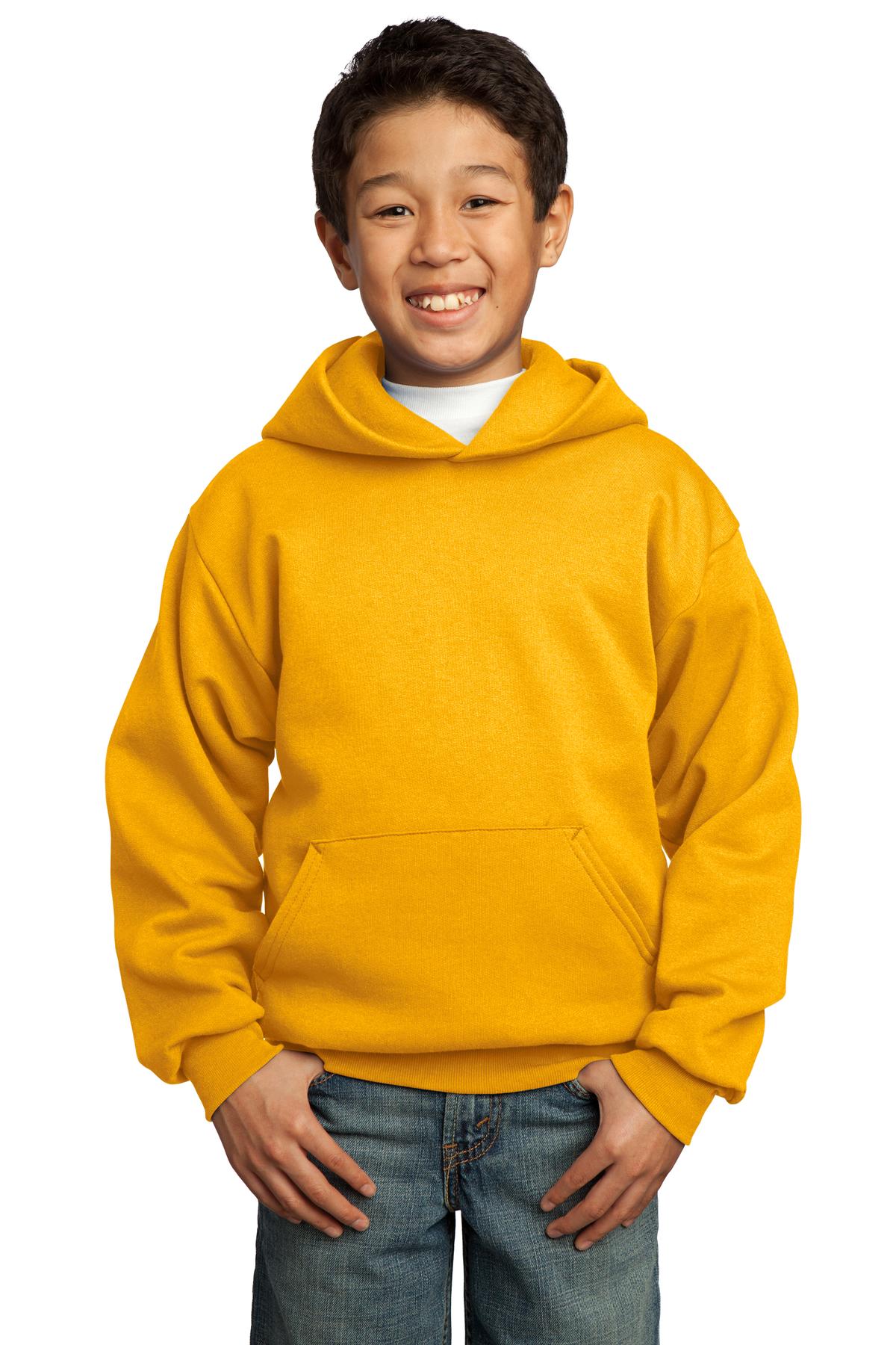 Port & Company® - Youth Core Fleece Pullover Hooded Sweatshirt. PC90YH
