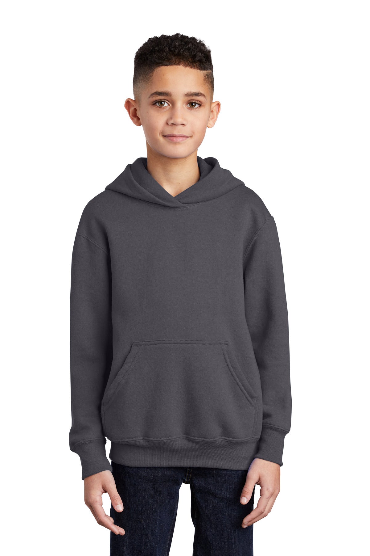 Port & Company® - Youth Core Fleece Pullover Hooded Sweatshirt. PC90YH