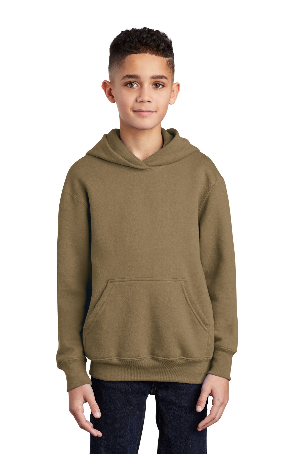 Port & Company® - Youth Core Fleece Pullover Hooded Sweatshirt. PC90YH