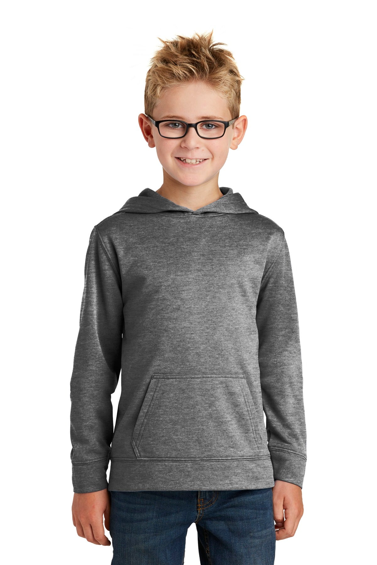 Port & Company® - Youth Core Fleece Pullover Hooded Sweatshirt. PC90YH